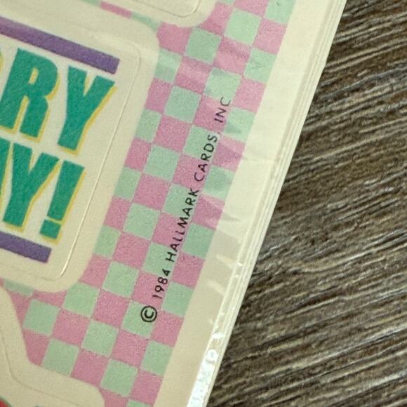 Vintage 1984 Hallmark WEEKEND Stickers 4 Sheets Self Adhesive NOS Teacher School - Picture 4 of 5
